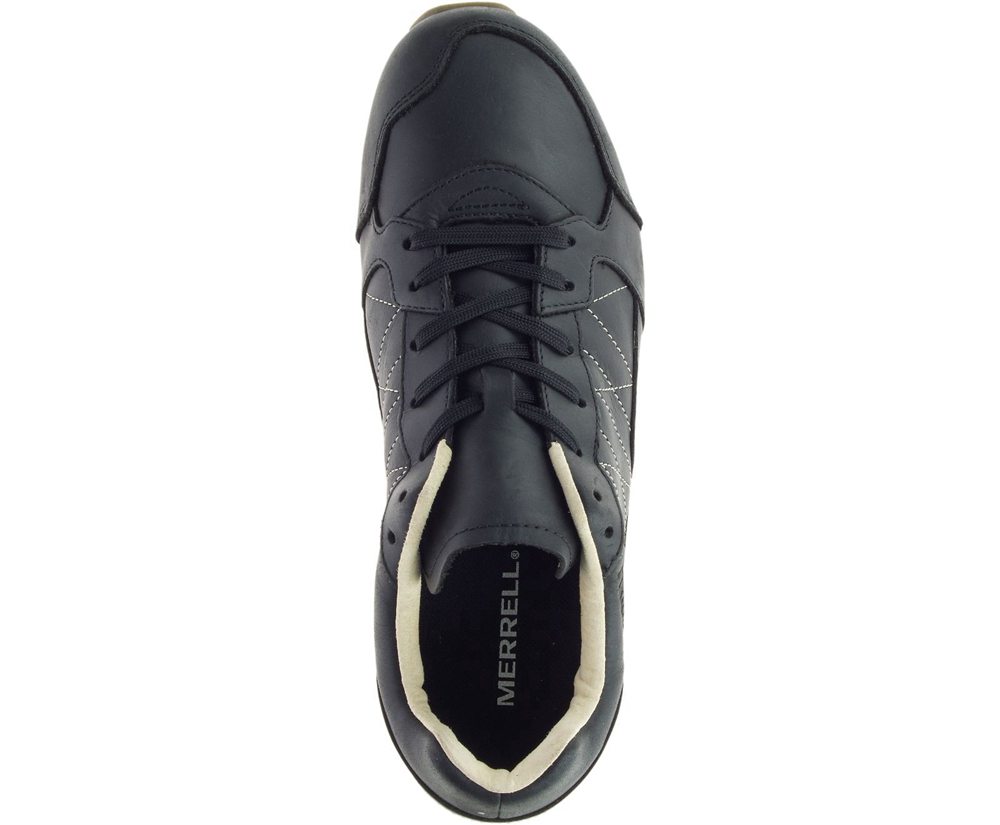 Merrell Sneakers Black - Alpine Leather - Mens 94AZPXHYG